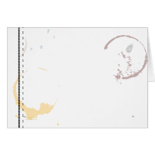 Typemachine Art Coffee Stain Card