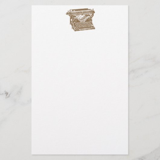 Typemachine Briefpapier (Voorkant)