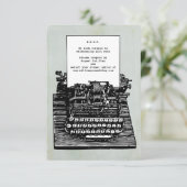 typemachine bruiloft RSVP (Staand voorkant)