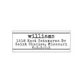 typemachine bruiloft zelfinktende stempel (Design)