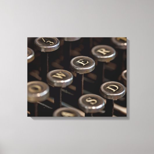 Typemachine Canvas Afdruk (Voorkant)