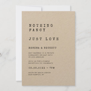  typemachine kraft Niets fancy Gewoon liefde Kaart