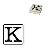 Typemachine Letter K Rubber Stamp Rubberstempel (Gestempeld)