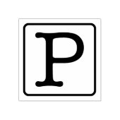 Typemachine Letter P Rubber Stamp Rubberstempel (Afrduk)