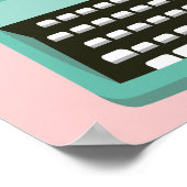 Typemachine met notitie poster (Hoek)