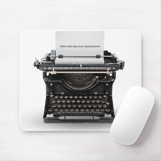  typemachine met quote muismat (Met muis)