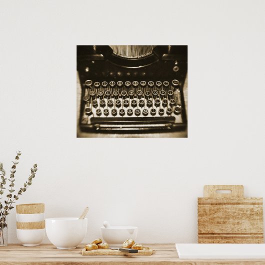 Typemachine Poster (Keuken)