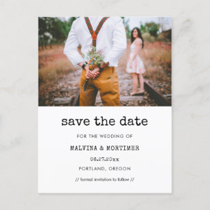  typemachine Sla de datumfoto op Briefkaart