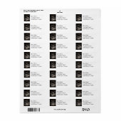 typemachines in zwart-wit etiket (Full Sheet)