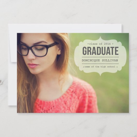  typemachinetabel | Uitnodiging tot Afstuderen (Voorkant)