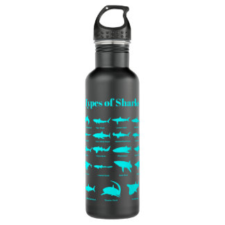 Typen haaienidentificatiepullovers waterfles 