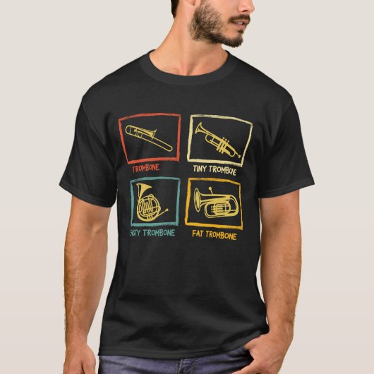 Typen Trombone Player - Trombonist T-shirt (Voorkant)