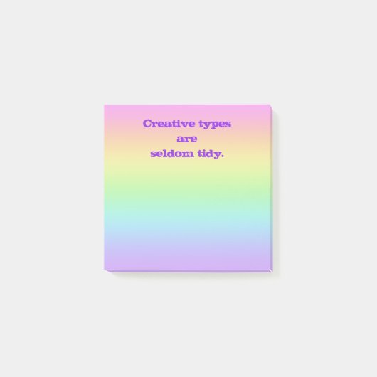 Types créatifs Notes Rainbow Post-It (Devant)