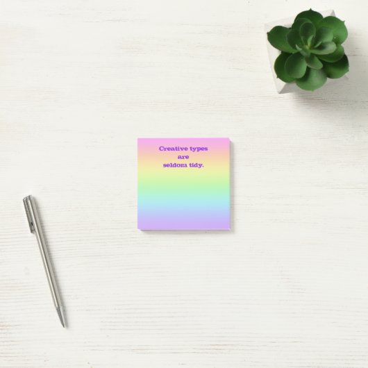 Types créatifs Notes Rainbow Post-It (Bureau)