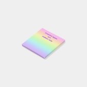 Types créatifs Notes Rainbow Post-It (Incliné)