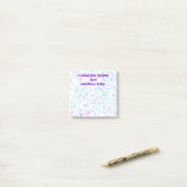 Types créatifs Paint Splatter Funny Post-It Notes (Sur un bureau)