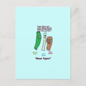 types de haricots Carte postale (Devant)