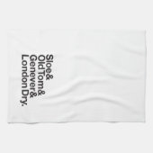 Types serviette de genièvre de barre (Horizontal)