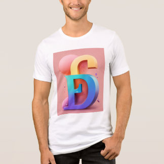 Typetrio 3D Designer Letter T-shirt