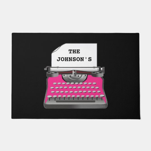 "TYPEWRITER" DOORMAT DEURMAT (Voorkant)