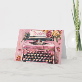 Typewriter Geloof geïnspireerd Wenskaart - Kaart