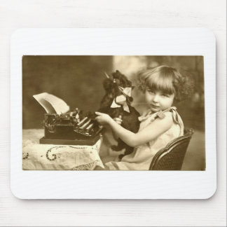 Typewriter girl muismat