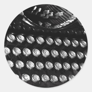 Typewriter keys sticker