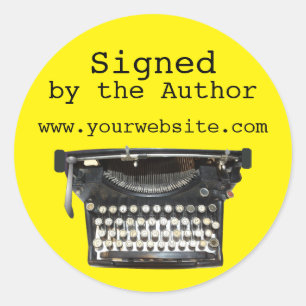 Typewriter signé par Auteur Stickers Personnalisab