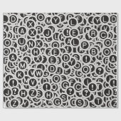 Typewriter Sleutels Inpakpapier (Vlak)