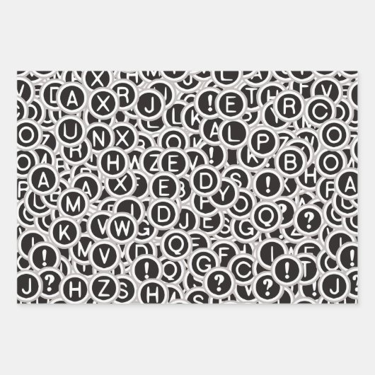  Typewriter Sleutels Inpakpapier (Voorkant)