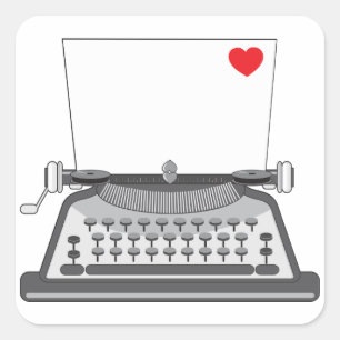 Typewriter Stickers
