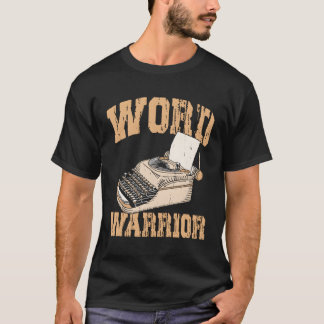 Typewriter Word Warrior Expert Schrijver Schrijver T-shirt