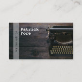  Typewriter Writer Editor Visitekaartje (Voorkant)