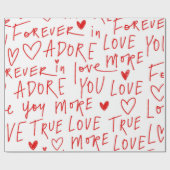 Typewriting Love  Cadeaupapier (Vlak)