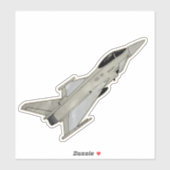 Typhoon, Fighter Jet Vliegtuig Sticker (Vel)