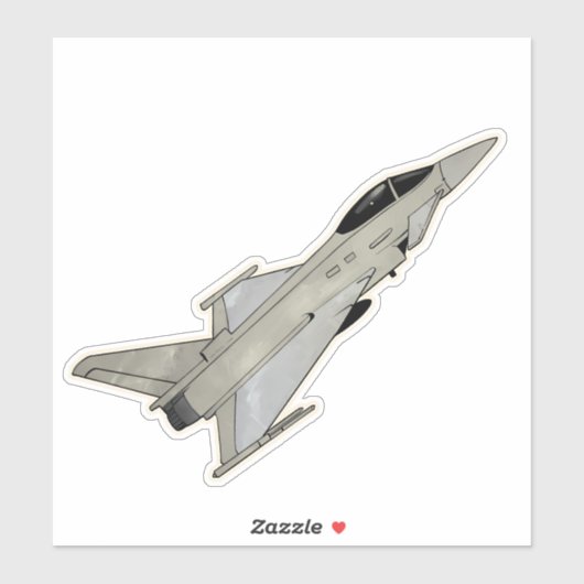 Typhoon, Fighter Jet Vliegtuig Sticker (Vel)