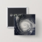 Typhoon Fitow Vierkante Button 5,1 Cm (Voorkant /achterkant)