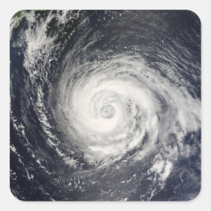 Typhoon Fitow Vierkante Sticker