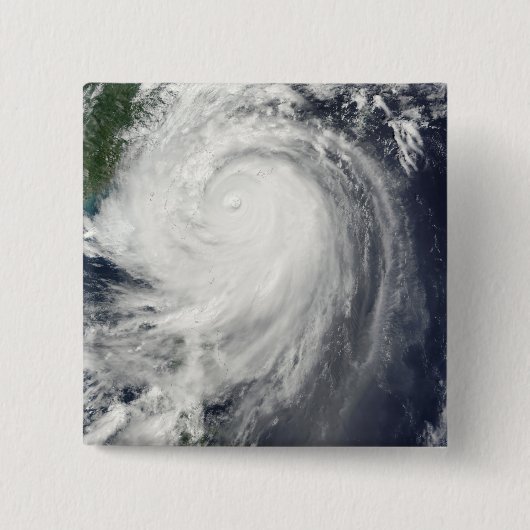 Typhoon Jangmi Vierkante Button 5,1 Cm (Voorkant)