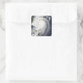 Typhoon Jangmi Vierkante Sticker (Tas)