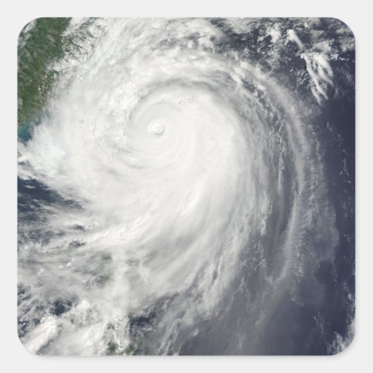 Typhoon Jangmi Vierkante Sticker (Voorkant)
