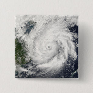 Typhoon Kai-Tak Vierkante Button 5,1 Cm