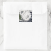 Typhoon Kai-Tak Vierkante Sticker (Tas)