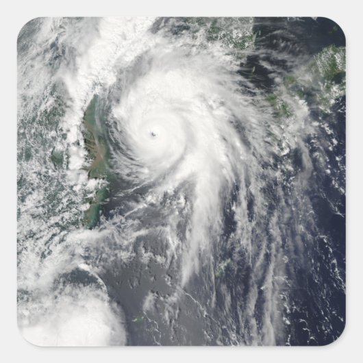 Typhoon Kompasu Vierkante Sticker (Voorkant)