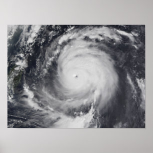 Typhoon Maemi in de Westerne Stille Oceaan Poster