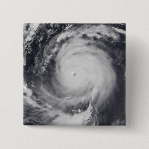 Typhoon Maemi in de Westerne Stille Oceaan Vierkante Button 5,1 Cm