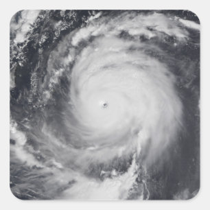 Typhoon Maemi in de Westerne Stille Oceaan Vierkante Sticker