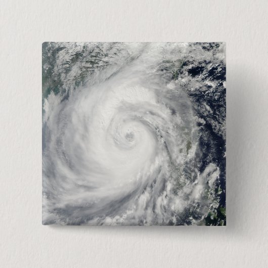 Typhoon Megi 2 Vierkante Button 5,1 Cm (Voorkant)