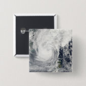 Typhoon Megi 3 Vierkante Button 5,1 Cm (Voorkant /achterkant)