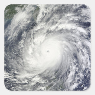 Typhoon Megi Vierkante Sticker